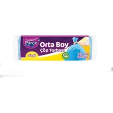 Parex güçlü Çöp Torbası Orta Boy 15 li x15 Adet