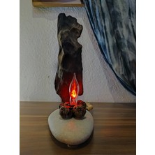 Mu Art N Craft Drıftwood Aydınlatmalı Elyapımı Ev Dekoru