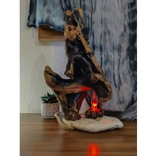 Mu Art N Craft Drıftwood Aydınlatmalı Elyapımıev Dekoru