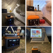 Taşınabilir Güç Kaynağı Acil Durum Kamp Doğa Tekne Batarya Wireless Şarj ve Aydınlatma Güç Ünitesi