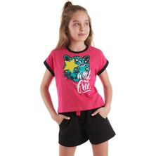 Mshb&G Wild And Free Kız Çocuk T-Shirt Şort Takım