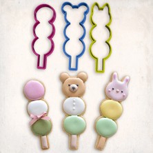 Butedo Dondurma Ayıcık Tavşan Kurabiye Kalıp Seti 3’lü