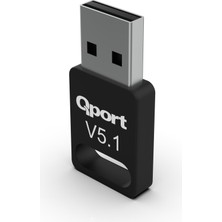 Qport Q-Blu5.1 Bluetooth  5.1 USB Adaptör Dongle