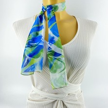 Tedz Collection Paredora Jungle Mavi Kısa Fular