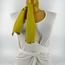 Tedz Collection Paredora Hardal Kısa Fular