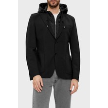 Boss Çıkarılabilir Iç Kapüşonlu Slim Fit Ceket Erkek Ceket 50509529 001