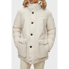 Boss Su Itici Çıkarılabilir Kapüşonlu Kuş Tüyü Dolgulu Regular Fit Mont Erkek Mont 50499371 131