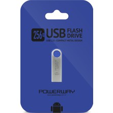 Powerway 256 GB Metal Flash Bellek Metal Tasarım USB Bellek The Latest Tecnology Data Traveler