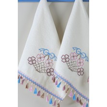 Ladynil Mutfak ve Banyo Havlusu 30X50 %100 Pamuk 3 Lü Set Beyaz