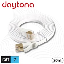 Daytona A4453 Gigabit Cat7 Flat Ethernet RJ45 Modem 10GBPS 600MHZ Internet Kablosu