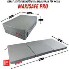 Xpermate Maxisafe Pro Şantiye Yatağı 80X180X8 cm Fermuarlı Işçi Yatağı Sünger Yatak Antrasit