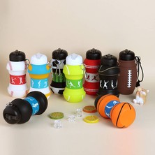 Huang Shoping 550ML Doğa Sporları Su Şişesi Katlanır Taşınabilir Düşmeye Dayanıklı Sızıntı Önleyici Su Şişesi - Golf - BEYAZ-550ML (Yurt Dışından)