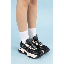 Getcho Markon Kadın Siyah Yeşil Multi Spor Ayakkabı