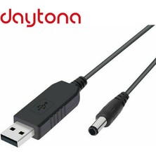 Daytona A4322 5V To 12V Dc USB Voltaj Yükseltici Çevirici Adaptör Kablosu