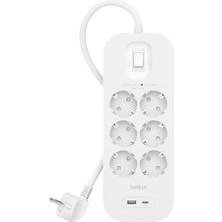 Belkin SRB002VF2M Usb-C-Usb-A 6x Akım Korumalı Priz 2 Metre