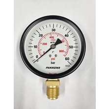 Pakkens Çap 100 Alttan 60 Bar Kuru Manometre