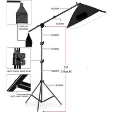 Tianya Ürün , Reklam , Makyaj , Stüdyo Çekimleri 3 Lü Crossbarlı 50X70CM Softbox 4 Duylu LED Sürekli Işık Seti