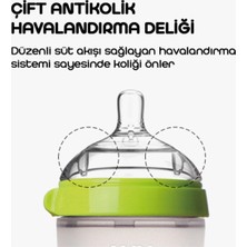 Comotomo Antikolik Silikon Biberon 2'li 150ML Yeşil ve Pembe