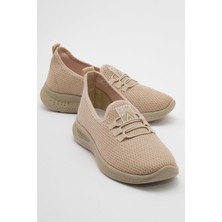 Ccway Bağcıklı  Kadın Spor Babet  Bej