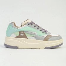 Benetton Kadın Beyaz - Lila Sneaker