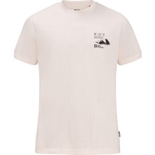 Jack Wolfskin Dıscover T M Erkek Mavi T-Shirt 1809761TR-5629