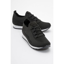 Ccway Kaydırmaz Taban Taşlı Kadın Babet Siyah