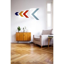 Mirsa Global Dekoratif Ahşap Duvar Süsü, Ok, Yön Okları, Çıkış