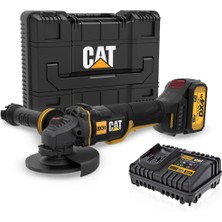 Cat DX31 18 Volt / 4.0 Ah Li-Ion Tek Akülü 115MM Kömürsüz Profesyonel Avuç Taşlama