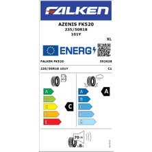 Falken 235/50 R18 101Y Xl Azenis Fk520 Suv Yaz Lastiği ( Üretim Yılı: 2024)