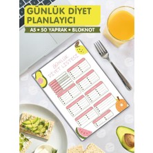 Tuğset Etiket Günlük Diyet Planlayıcı Bloknot , Market Listesi , Planlayıcı Defter (A5 15X21) 50 Syf.  PLANNER-T965