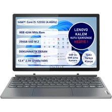 Lenovo Ideapad Duet 5 12IAU7 82TQ004XTX Intel Core i5-1235U 8 GB 256 GB SSD 12.4" FreeDos Dokunmatik Ikisi Birarada Bilgisayar