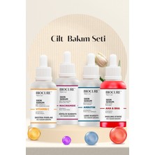 Biocure 4 Adet Mükemmel Serum Paketi Niacinamide, Arbutin, Aha-Bha & Hyaluronik Asit, C Vitamini