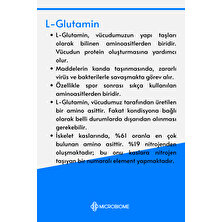 Microbiome L-Glutamin 1000 mg 60 Tablet Aminoasit Amino Asit L-Glutamine