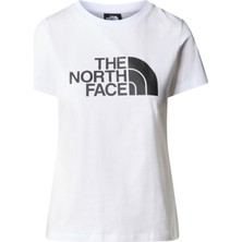 The North Face W S/s Easy Tee Kadın Beyaz1 Tshirt NF0A87N6FN41