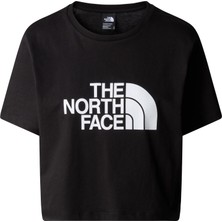 The North Face W S/s Cropped Easy Tee Kadın Siyah Tshirt NF0A87NAJK31