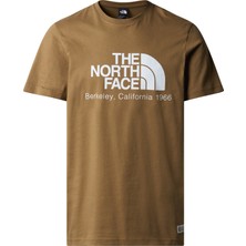 The North Face M Berkeley Calıfornıa S/s Tee- In Scrap Erkek Kahverengi Tshirt NF0A87U51731
