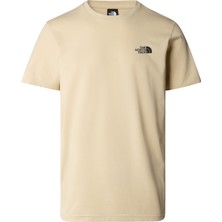 The North Face M S/s Sımple Dome Tee Erkek Bej Tshirt NF0A87NG3X41