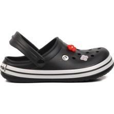 Ayakmod 5001-T Siyah-Beyaz Kadın Sabo Terlik