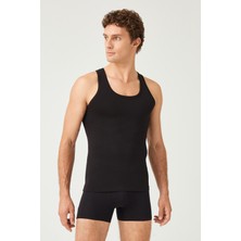 Fsm1453 Erkek Pamuklu Süprem Penye Slim Fit Likralı Atlet 2'li - 1002