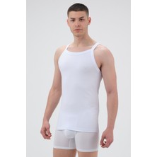 Fsm1453 Erkek Pamuklu Süprem Penye Slim Fit Ince Askılı Sporcu Likralı Atlet -1006