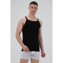 Fsm1453 Erkek Pamuklu Süprem Penye Slim Fit Ince Askılı Sporcu Likralı Atlet 2'li -1006