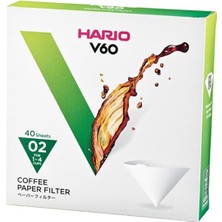 Hario V60 02 Kahve Filtre Kağıdı (40 Adet) Japon Üretim