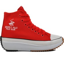 Beverly Hills Polo Club PO-30100 Kırmızı Unisex Hi Sneaker