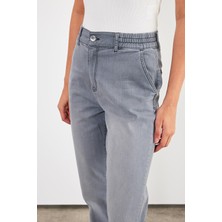 Vena Kadın Norah Grey Beli Lastikli Jean Pantolon
