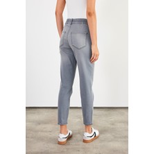 Vena Kadın Norah Grey Beli Lastikli Jean Pantolon