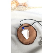 HD Marketim Kolye Doğal Deniz Kabuk Tasarım Takı Nazar Boncuk Charm Takı Kadın Kız