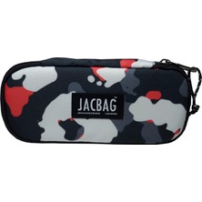 Jacbag Oval  Kalem Kutusu  Xl Kırmızı Kamuflaj