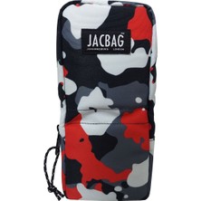 Jacbag Stand-Pen Case-Masa Üstü Kalemlik Kırmızı Kamuflaj