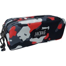 Jacbag Dual Pouch-Iki Bölmeli Kalemkutu Kırmızı Kamuflaj