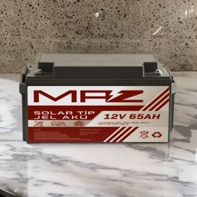 Maz Akü 12 Volt 65 Amper (Ah) Solar Jel Akü (Güneş Paneli Akü)